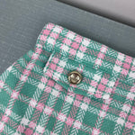 Load image into Gallery viewer, The Beaufort Bonnet Company Perrin Pocket Skirt Putney Plaid with Brass Buttons 8
