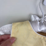 Load image into Gallery viewer, Vintage Samara Yellow Striped Flower Butterfly Dress 2T
