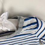 Load image into Gallery viewer, Mini Boden Striped Tractor Life the Flap T-Shirt 3-6 Months
