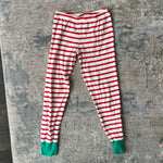 Load image into Gallery viewer, Mini Boden Festive Snug Fit Long John Pajama Set Red White Stripes 9
