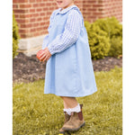 Load image into Gallery viewer, Little English Ruffled Peter Pan Blouse Red Gingham 4T
