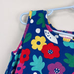 Load image into Gallery viewer, Hanna Andersson Sleeveless Swing Dress Baltic Blue Floral 130 cm 8
