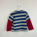 Load image into Gallery viewer, Mini Boden Applique Striped Pirate Dog Tee 2-3
