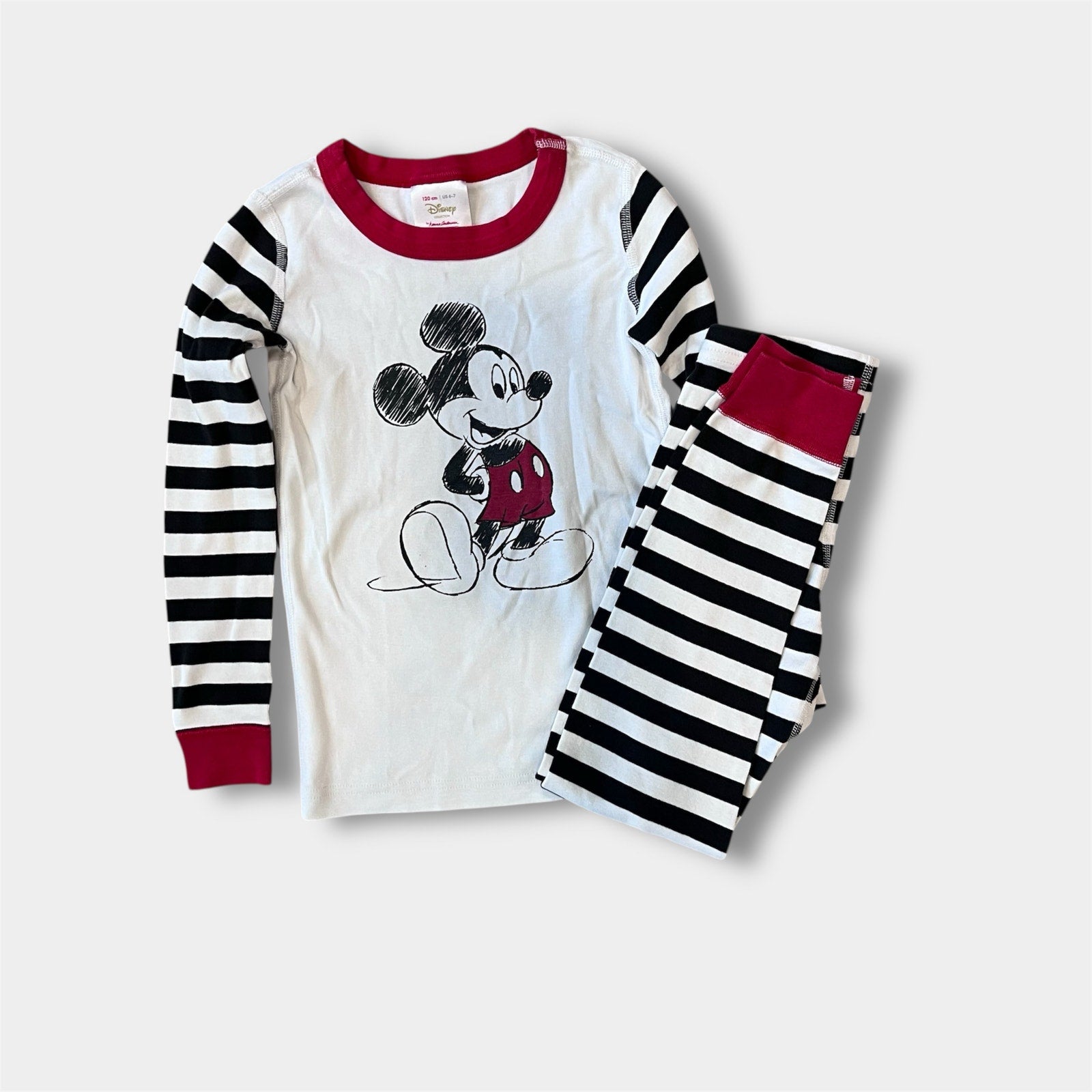 Hanna Andersson Long John Pajamas Mickey Mouse 120 cm 6-7