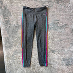 Load image into Gallery viewer, Gap Charcoal Gray GapFit Side Stripe Sport Leggings M
