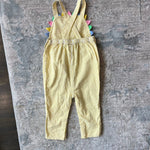 Load image into Gallery viewer, Mini Boden Sunshine Woven Dungarees Ivory Daffodil Sun 2-3
