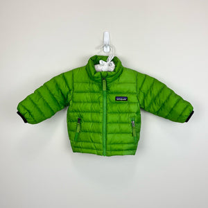 Patagonia Baby Down Sweater Coat Green 3-6 Months