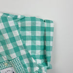 Load image into Gallery viewer, Vintage Esprit Kids D'Amor Green Plaid Button Up Collared Shirt 7-8
