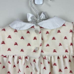 Ralph Lauren Reindeer Print Velour Dress 6 Months