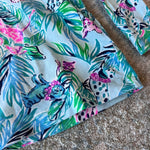 Load image into Gallery viewer, Lilly Pulitzer Girls Sammy Pajama Set Seasalt Blue Barking Up the Palm Tree 2T
