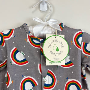 The Bonnie Mob Baby Dreamer Sleepsuit Gray Dove 3-6 Months NWT