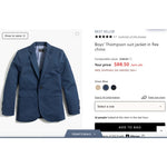 Load image into Gallery viewer, Crewcuts Thompson Navy Blue Suit Jacket 6-7
