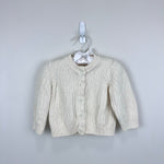 Load image into Gallery viewer, Hanna Andersson Organic Cotton Cardigan Sweater Ecru 70 cm 6-12 Months
