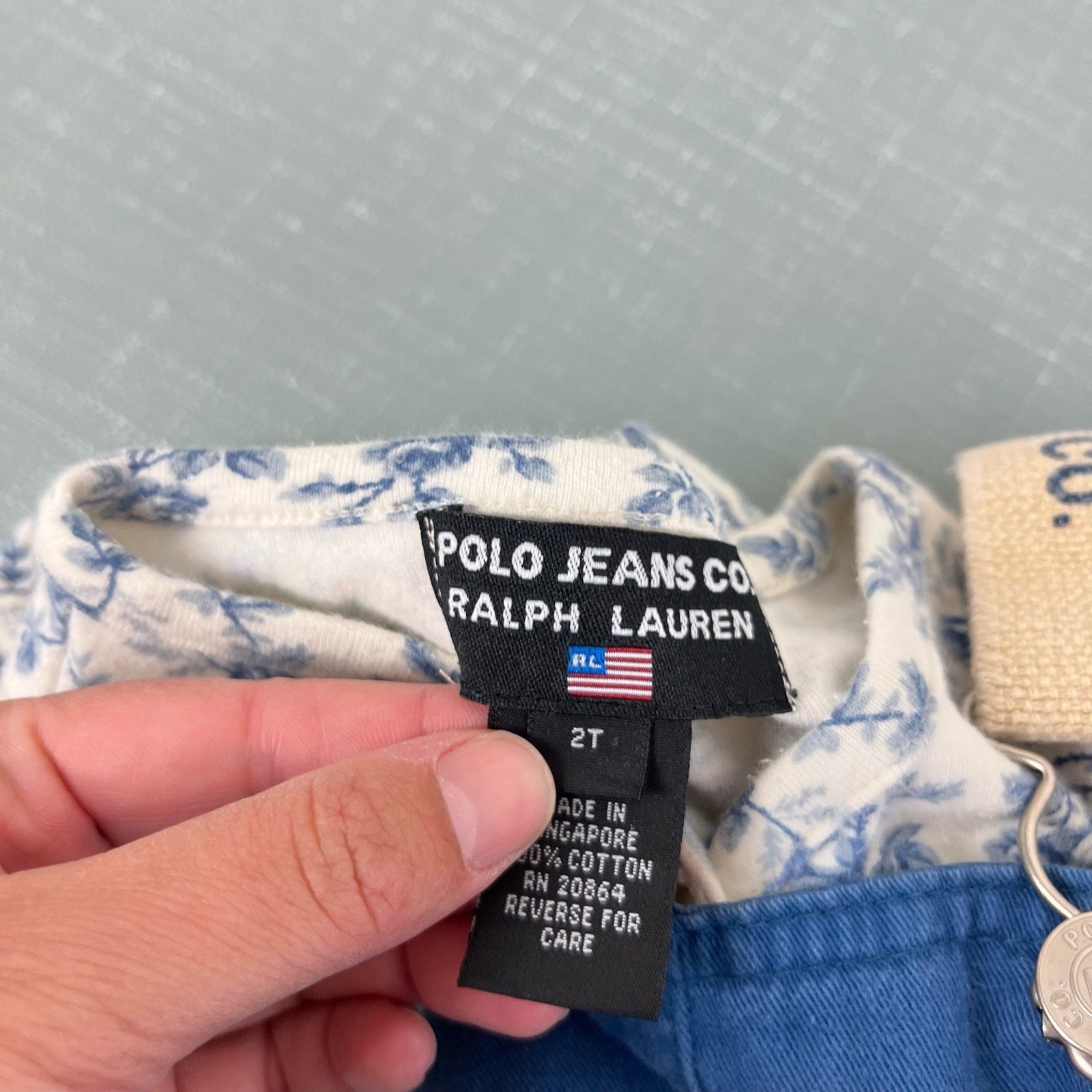 Vintage Polo Jeans Co Ralph Lauren Blue Jumper Set 2T