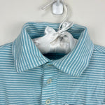 Load image into Gallery viewer, Vineyard Vines Short Sleeve Striped Polo Shirt Robin's Egg Blue 5T
