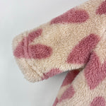 Load image into Gallery viewer, Hanna Andersson Baby Bear Jacket Recycled Marshmallow Oat Hearts 50 cm 0-3 Months
