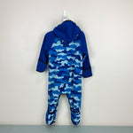 Load image into Gallery viewer, The North Face Glacier Fleece Bunting Blue Camo 6-12 Months
