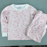 Load image into Gallery viewer, Joy Street Pink Cape Cod Two Piece Kids Pajamas 4T
