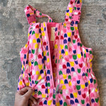 Load image into Gallery viewer, Hanna Andersson Pink Tulip Snow Bibs 100 cm 4T
