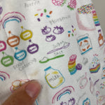 Load image into Gallery viewer, Magnetic Me Organic Cotton Magnetic Baby Footie Rainbow Sprinkle Cake 6-9 months
