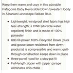 Load image into Gallery viewer, Patagonia Boys' Reversible Down Sweater Hoody Jacket Balkan Blue 6-12 Months
