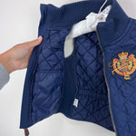 Load image into Gallery viewer, Ralph Lauren Navy Blue Quilted Equestrian Vest 3T
