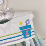 Load image into Gallery viewer, Vintage Youngland Pastel Seersucker Beach Dress 24 Months NWT
