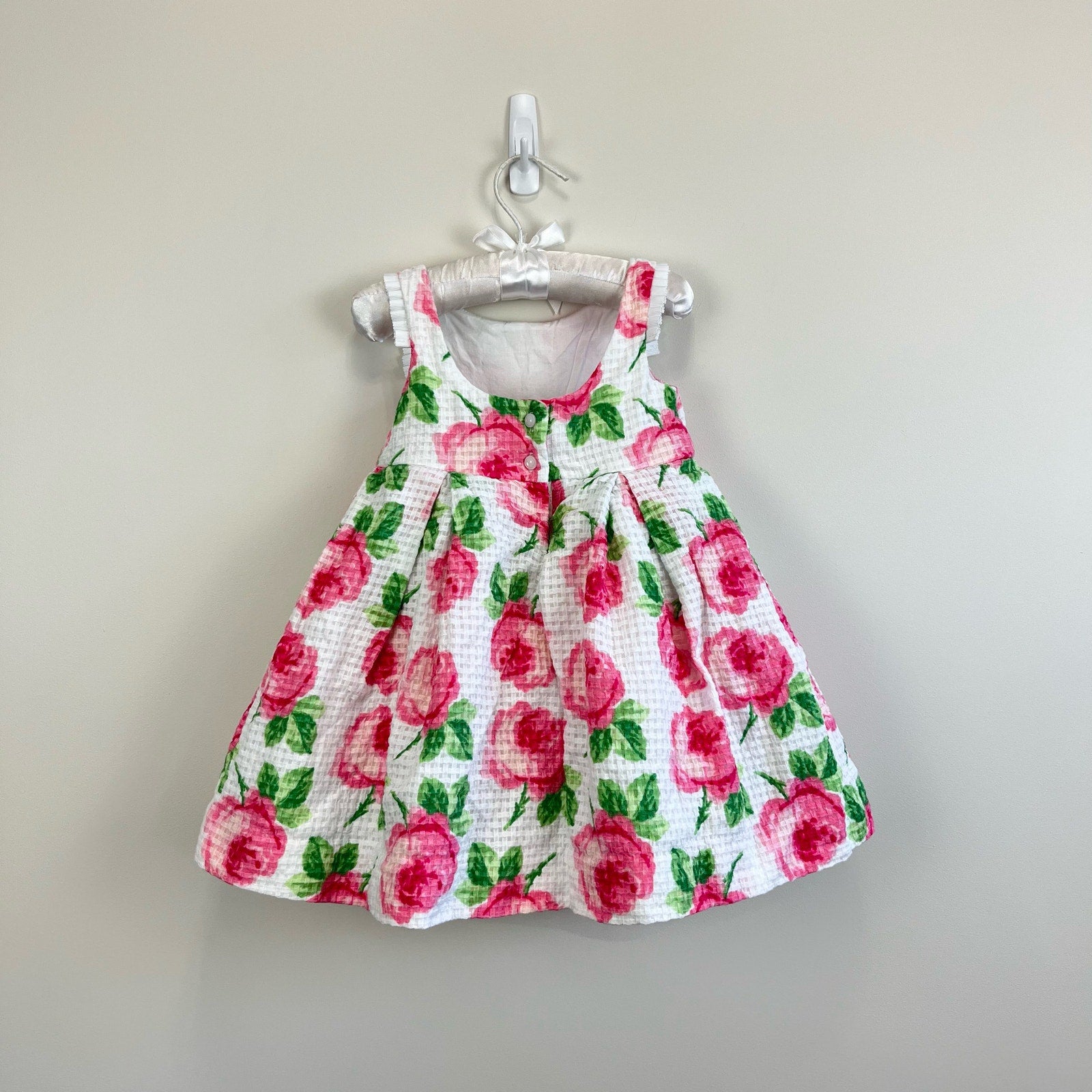 Janie and Jack Textured Rose Dress 18-24 Months