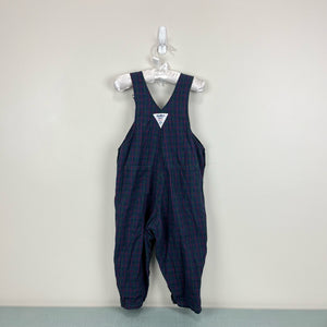 Vintage OshKosh B'gosh Plaid Overalls 2T USA