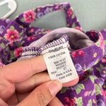 Load image into Gallery viewer, Vintage OshKosh B'gosh Purple Floral Overalls 4T USA
