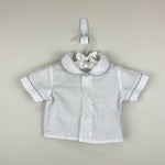 Load image into Gallery viewer, Vintage Two Piece Bunny Bear Shortall Romper 6-9 Months
