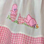Load image into Gallery viewer, Vintage Cherubs Pink Gingham Baby Chick Dress 9 Months
