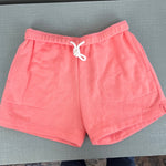 Load image into Gallery viewer, Art Class Girls Peach Pink Drawstring Fold Over Waist Sweat Shorts M 8 NWOT
