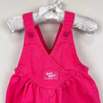 Load image into Gallery viewer, Vintage OshKosh B'gosh Pink Cross Front Overalls 12 Months USA
