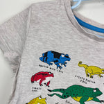 Load image into Gallery viewer, Mini Boden Fantastic Frogs Educational Graphic Tee Shirt 6-7
