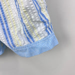Load image into Gallery viewer, Vintage Bebe Glynne-Percy Friemanit Seersucker Pastel Romper 12 Months
