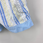 Load image into Gallery viewer, Vintage Bebe Glynne-Percy Friemanit Seersucker Pastel Romper 12 Months
