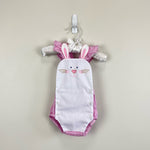 Load image into Gallery viewer, Will'Beth Pink Gingham Bunny Sun Suit Romper 0 Months
