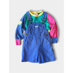 Load image into Gallery viewer, Vintage Guess Purple Denim Shortalls 2T
