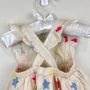 Gap Baby Print Apron Flutter Dress Stars 3-6 Months NWT