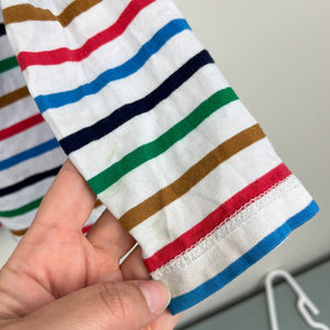 Mini Boden Colorful Striped Everyday Breton Tee Shirt 4-5