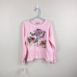Load image into Gallery viewer, Vintage Tangled Long Sleeve Pink Flower Bouquet T-Shirt 8 USA NWT
