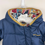Load image into Gallery viewer, Columbia Infant Snuggly Bunny Down Bunting Snow Suit Navy Blue 12-18 Months
