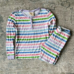 Load image into Gallery viewer, The Beaufort Bonnet Company Sara Jane&#39;s Sweet Dream Set Rainbow Stripe 10
