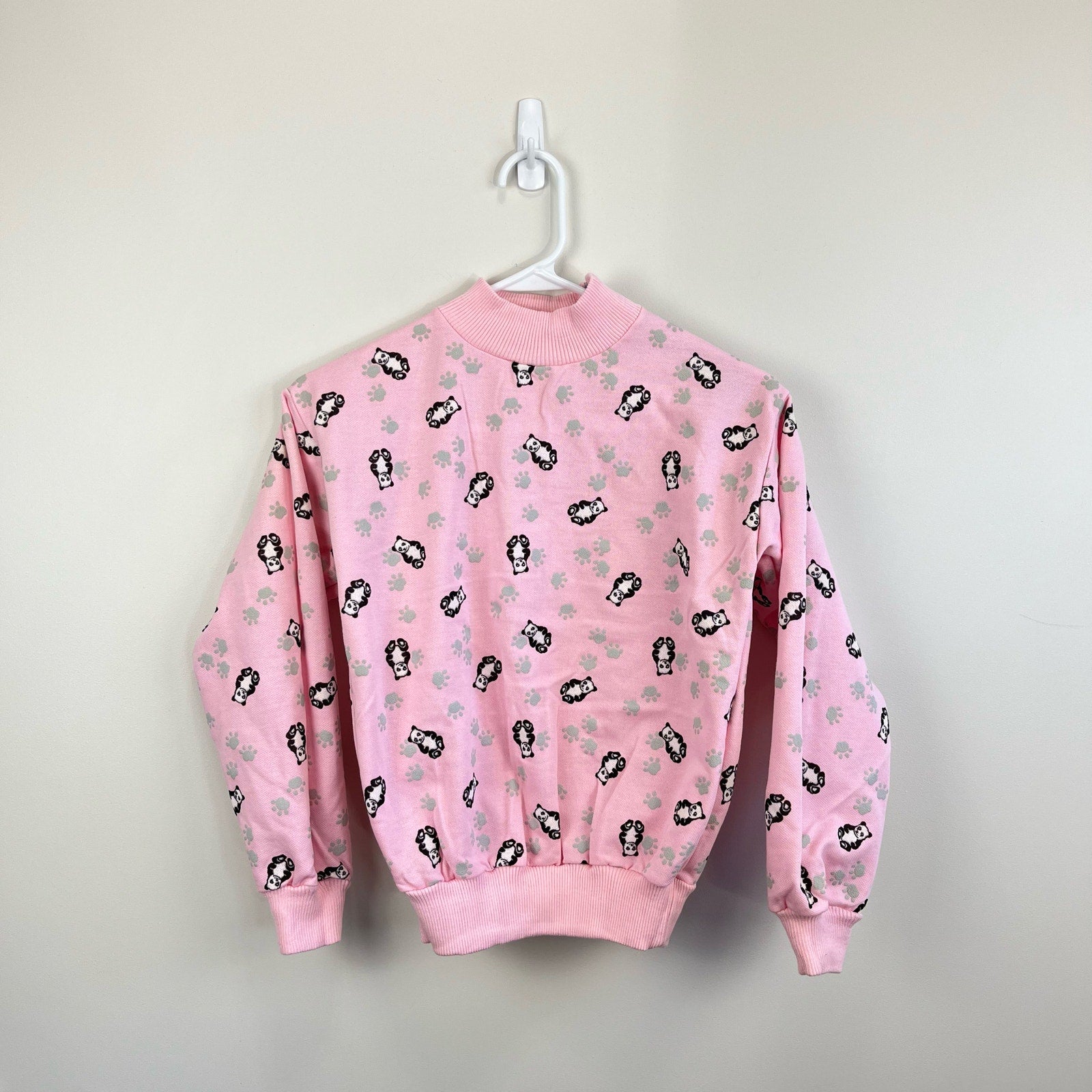 Vintage Health-tex Pink Panda Sweatshirt USA NWOT