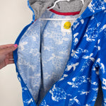 Load image into Gallery viewer, Mini Boden Towelling Zip Hoodie Blue Sea Turtles 9-10
