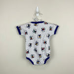 Load image into Gallery viewer, Vintage Cotton Club Striped Bunny Bear Bike Romper Bodysuit 3-6 Months
