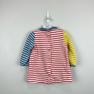 Mini Boden Cozy Striped Pocket Dress 6-12 Months