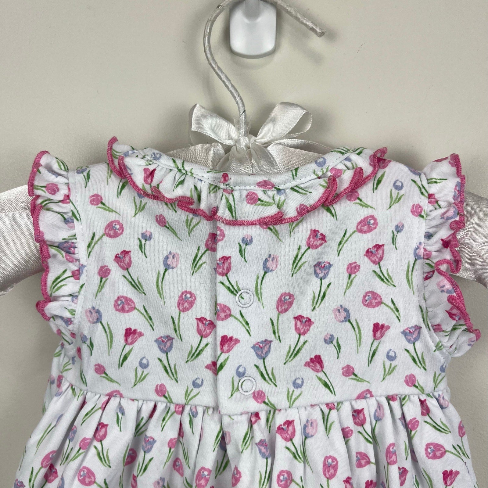 Kissy Kissy Tulip Festival Print Smocked Dress 0-3 Months NWT