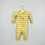 Load image into Gallery viewer, Hanna Andersson Yellow Stripe Pajamas 60 cm 3-6 Months
